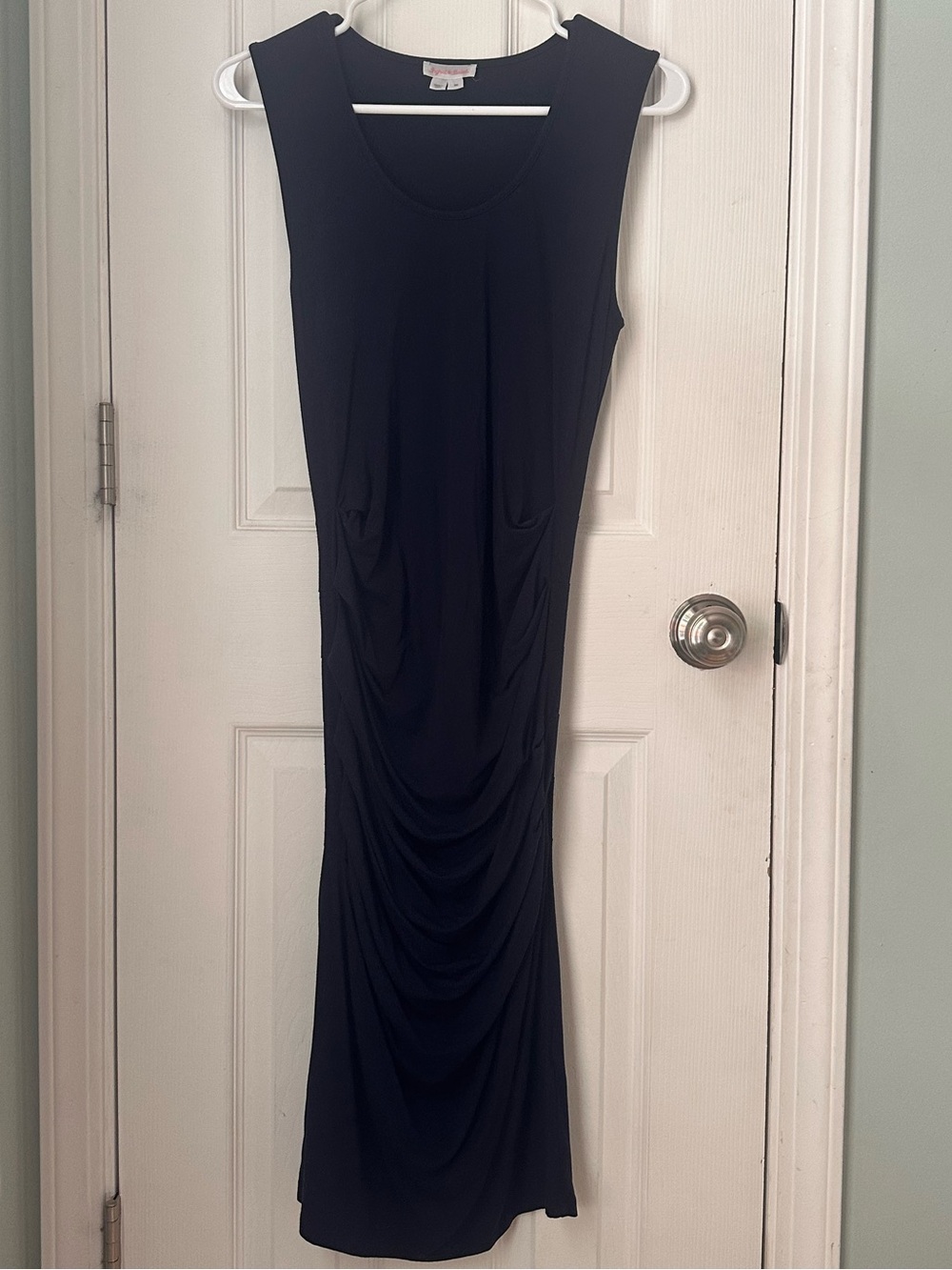 Ingrid & Isabel Black Sleeveless Ruched Maxi Dress